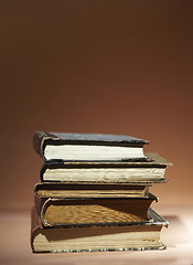 Image showing Stack of old books