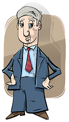 Image showing  businessman caricature drawing