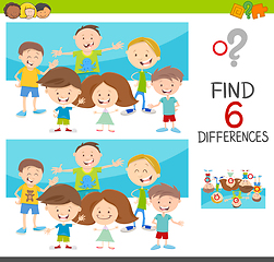Image showing spot the differences with kids