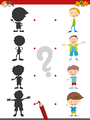 Image showing shadow activity with kids