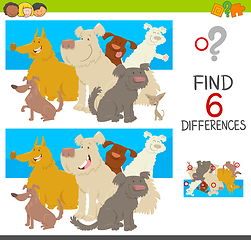 Image showing spot the differences with dogs