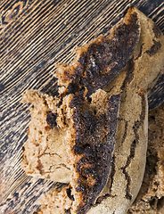 Image showing baked dark bread