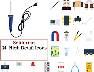 Image showing Soldering Icon Set