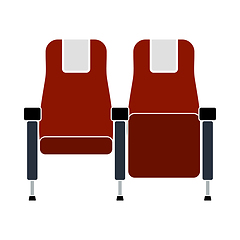 Image showing Cinema Seats Icon