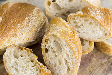 Image showing light baguette of rye flour