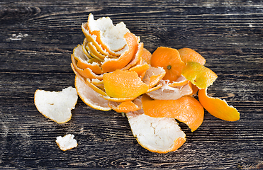 Image showing fresh peel from oranges