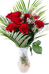 Image showing Bouquet of red roses