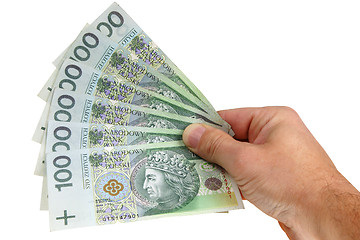 Image showing Polish banknotes