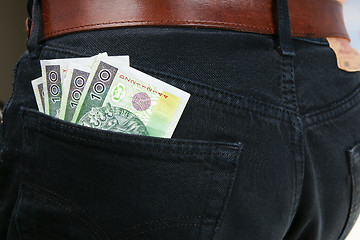 Image showing Money in pocket