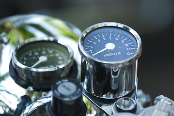 Image showing Motorbike tachometer