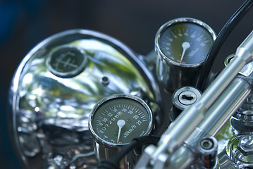 Image showing Instruments on motorbike