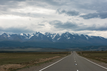 Image showing Altai mountains road