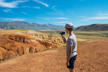 Image showing Young boy in valley of Mars