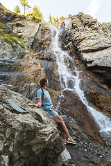 Image showing Waterfall in Altai Mountains