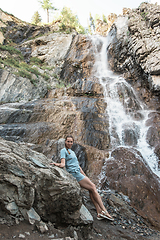 Image showing Waterfall in Altai Mountains