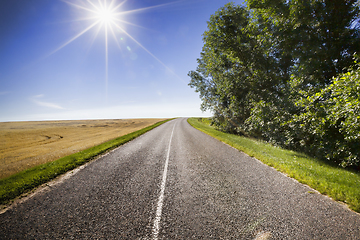 Image showing Sunny road