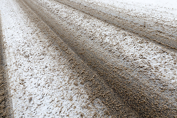 Image showing Traces on the snow