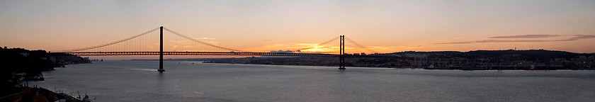 Image showing Bridge 25 de Abril, Lisbon