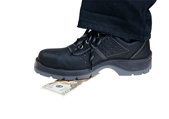 Image showing money on shoes