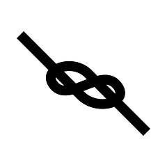 Image showing Alpinist Rope Knot Icon