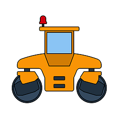 Image showing Icon Of Road Roller