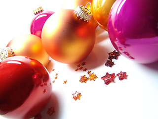 Image showing christmas baubles