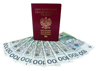 Image showing Passport and money