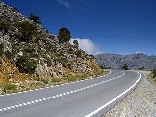 Image showing left turn road