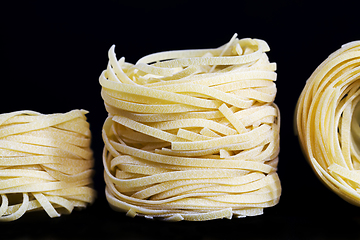 Image showing beautifully twisted wheat noodles