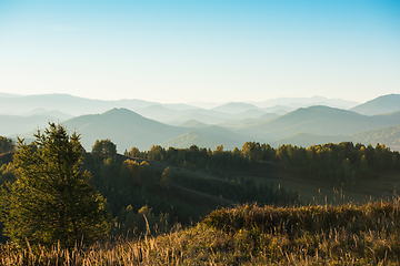 Image showing Beauty dawn in the mountains