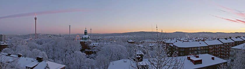 Image showing Winter panorama, Gothenburg