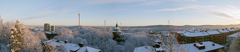 Image showing Winter panorama, Gothenburg