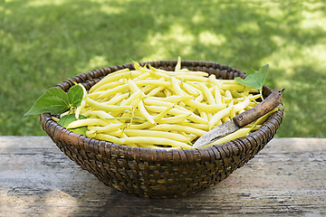 Image showing Yellow wax beans