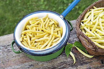 Image showing Yellow wax beans