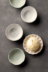 Image showing various ice cream bowls