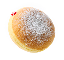 Image showing freshly baked jelly donut