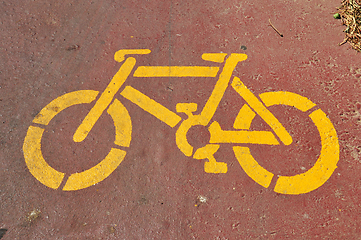 Image showing bicycle stencil