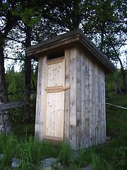 Image showing Toilet outside the cabbin