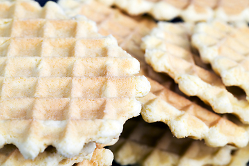 Image showing oval delicious wafers