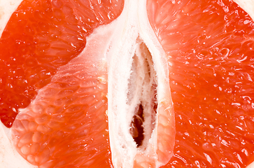 Image showing red grapefruit, close-up