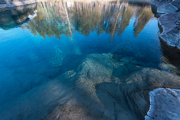 Image showing Crystal pure water of blue lake