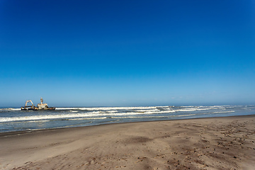 Image showing Shipwreck Zeila - Hentiesbaai Skeleton Coast, Namibia Africa