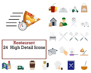 Image showing Restaurant Icon Set