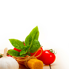 Image showing Italian basic pasta ingredients