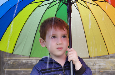 Image showing a little boy with red hair