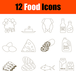 Image showing Food Icon Set