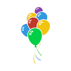 Image showing Party Balloons And Stars Icon