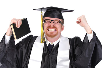 Image showing happy graduation a young man