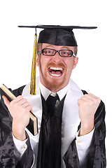 Image showing happy graduation a young man