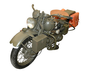 Image showing vintage military motorcycle